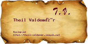 Theil Valdemár névjegykártya